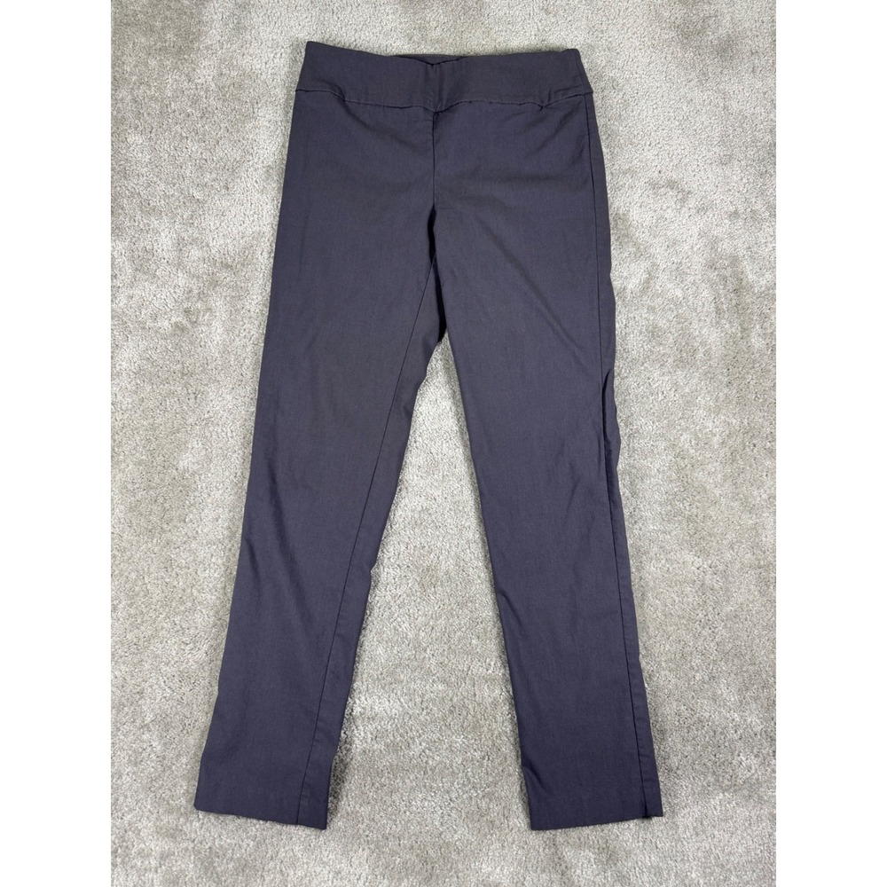 Elliott Lauren Womens Gray Stretch Viscose Pull On Slim Leg Trousers Size 6